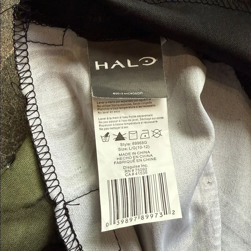 Halo Master Chief Costume for Children, Boys Large 10-12